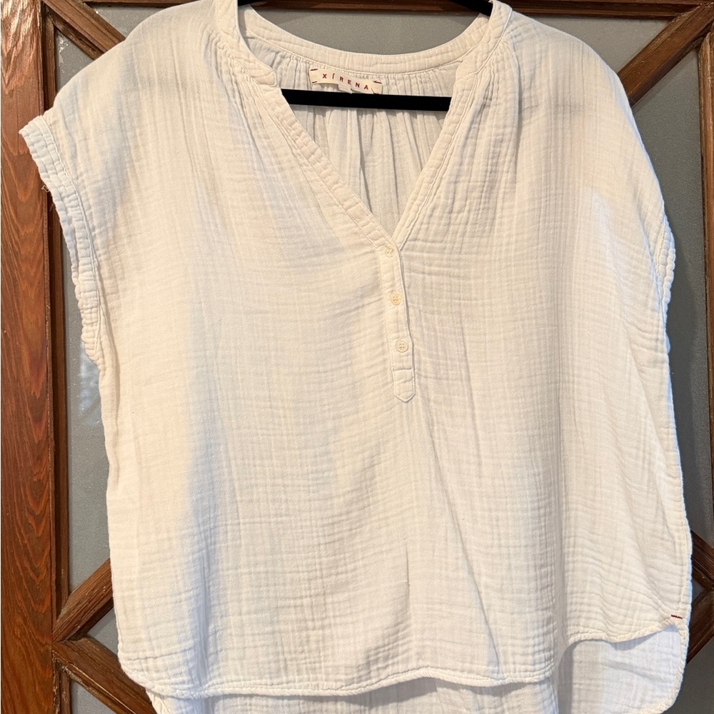XiRENA Light Cream Blouse